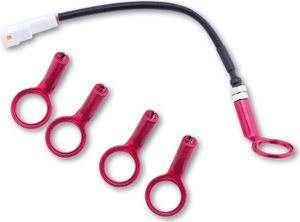 KOSO Temperaturfühler für 14mm Zündkerze, 250 Grad, weisser Stecker