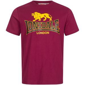 Lonsdale Taverham T-Shirt Oxblood Rot Größe 3XL