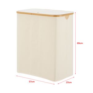 Wäschekorb 'Rusko' Wäschebox 140L Beige