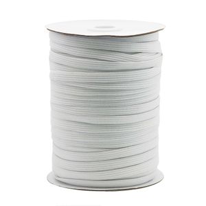100m Gummiband gestrickt Gummilitze elastisches Band Wäschegummi Variantenwahl, Größe:15mm, Farbe:weiß