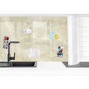 Küchenrückwand - Onyx Marmor Creme, Größe HxB:100cm x 350cm, Ausführung:Smart Glanz