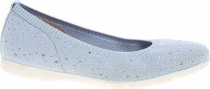 Caprice Damen Ballerinas 9-22107-42 lt.blau stricken 40