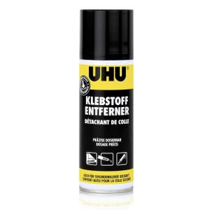 UHU Klebstoffentferner Spray mit einzigartiger Gelformel 200ml