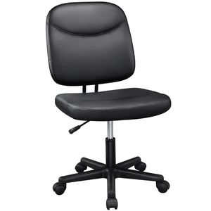 Yaheetech Bürostuhl, Schreibtischstuhl Bürodrehstuhl, Drehstuhl stufenlos höhenverstellbar, Belastbar bis 125 kg