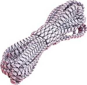 INF Schwarzes und weißes Gummiband, 5 mm breit, 10 Stück – stark und dehnbar