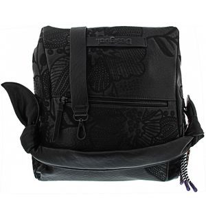 Desigual Bag Alpha Loverty 3.0 Damen Tasche in Schwarz, Größe 1