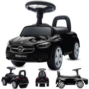 Šmykľavka s tlačením a hudbou od 1 roka detské autíčko detské autíčko Mercedes C-Class čierna