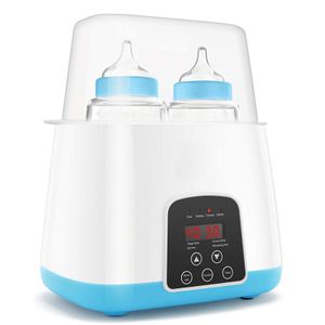 Baby Flaschenwärmer, 6 in 1 Smart Thermostat Baby Speisenwärmer mit schneller Erwärmung Milch inkl.LED Anzeige und Temperaturregelung, Sterilisator für Babyflaschen, BPA frei MEHRWEG