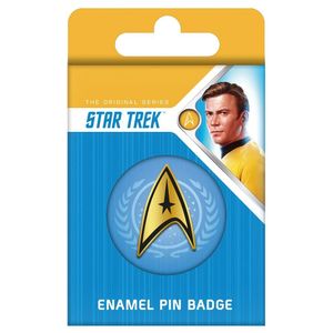Star Trek - Insignia - Abzeichen, Emaille PM3149 (Einheitsgröße) (Gelb/Schwarz/Blau)