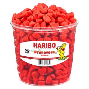 Haribo Primavera kleine rote gezuckerte schaumzucker Erdbeeren 1150g