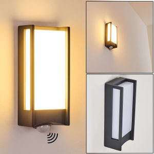 »Borro« LED Außenwandlampe aus Aluguss in Anthrazit