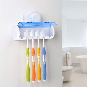 Zahnbürstenhalter mit Saugnapf, Kunststoff, Zahnbürstenhalter für Badezimmer