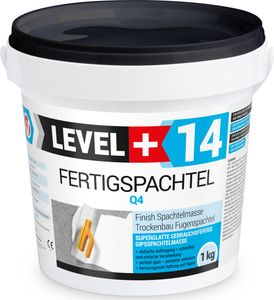 Polymérová omietka pripravená na použitie, biela 1 kg vyhladzovanie stien a stropov spájanie G/K dosiek Level+14