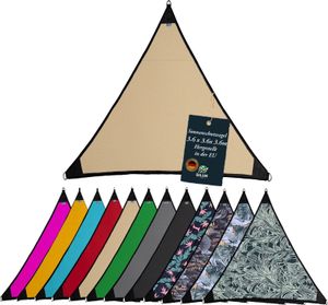 freigarten.de Sonnensegel Wasserdicht Sonnenschutz Garten mit befestigungen Leinen 100% Schutz vor UV-Strahlungen (3,6m x 3,6m, Beige)