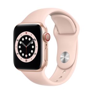 Apple Watch Series 6 Aluminium Cellular Gold, Sport Band Pink Sand, M06N3FD/A, 40mm