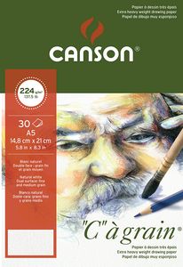 CANSON Zeichenpapierblock "C" à grain DIN A5 224 g/qm 30 Blatt