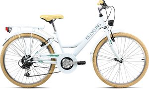 KS Cycling Kinderfahrrad 24'' Toscana weiß 6 Gänge