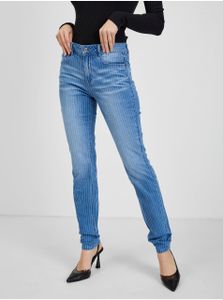 Dámské modré pruhované džíny slim fit ORSAY - 38