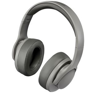 MEDION E62661 Kopfhörer (Overear, Bluetooth 5.1, kabellos, Freisprechfunktion, integrierter Akku, Mikrofon, USB-C, bis zu 38 Stunden, AUX-Anschluss) grau