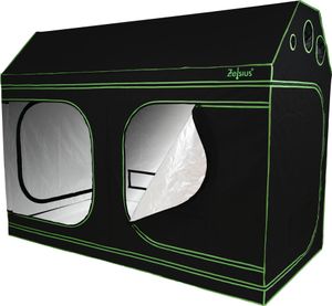 Zelsius Grow Tent 240 x 120 x 180 cm schwarz/grün Pflanzenzucht Indoor