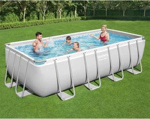 Bestway Power Steel Pool-Set Rechteckig 488×244×122 cm