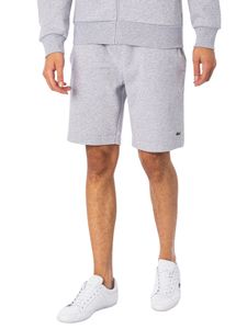 LACOSTE Herren kurze Jogginghose Loungewear-Shorts Freizeithose Trainingsshorts, Farbe:Grau, Artikel:-CCA gris chiné, Größe:M