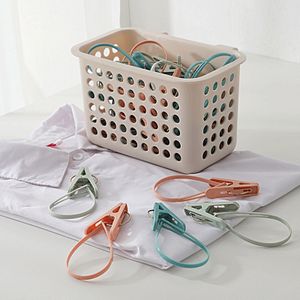 12pcs Wäschelclips hohe Haltbarkeit tragen resistente Plastik -Wäscheklammern Fotopapierstifte Bastelklammern Bürovorräte