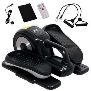 SPORTNOW Mini-Ellipsentrainer Untertisch Mini Crosstrainer für zuhause Ellipsen Beintrainer mit 12-stufig Geschwindigkeit, LCD Anzeige, Fernbedienung
