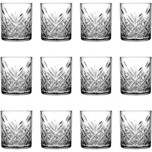 Sklenice na whisky, sklenička na whisky - Timeless, sada 12 stylových sklenic na whisky a další, 205 ml