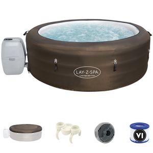 Bestway Whirlpool Outdoor 196x61cm | Filterpumpe | 40°C beheizter Pool | LAY-Z SPA selbst aufblasend Massagefunktion