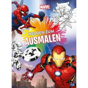 Marvel Helden zum Ausmalen  Ausmalbuch mit über 70 s/w-Vorlagen  Deutsch  80 Illustr.