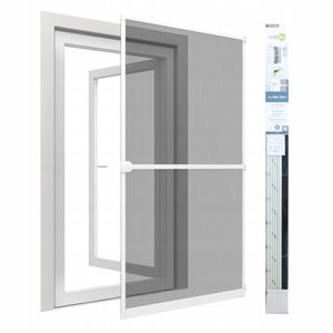 Moskytiéra 100X215 cm na dvere | Sieť proti hmyzu | Biely sieťový rám na dvere | Moskytiéra na dvere v bielej farbe