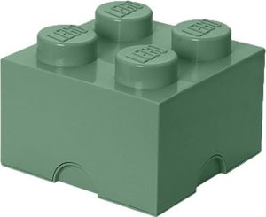 LEGO Aufbewahrungsbox, 4 Noppen,  sandgrün