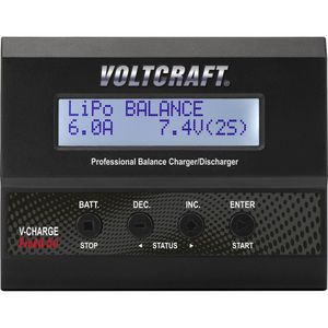 VOLTCRAFT V-Charge 60 DC Modellbau-Multifunktionsladegerät 12 V 6 A LiPo, LiIon, LiFePO, LiHV, NiCd, NiMH, Blei