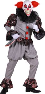 Gruseliger Clown-Anzug, Groesse:M