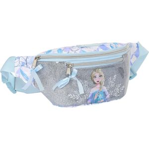 Gürteltasche Frozen Memories Silberfarben Blau Weiß (23 x 12 x 9 cm)