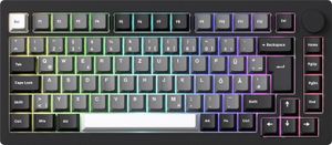 Akko MonsGeek M1W V3 Schwarz & Silber Multi-modus 75% Mechanische Gaming Tastatur QWERTZ ISO-DE Deutsch Layout Aluminium Fall Dichtung Hot Swap RGB