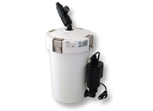 Vnější akvarijní filtr SunSun HW-603B 400 l/h se 3 filtračními houbami a 1 filtračním rounem, filtračními médii, filtračním čerpadlem