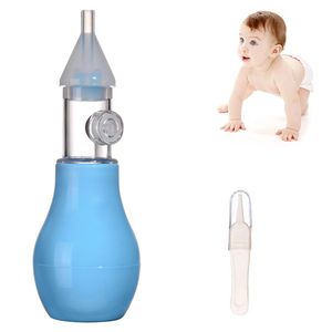 Baby Nasensauger Manuell Nasal Reiniger Set für Kleinkinder Neugeborene Nasenreinigungsmittel(hellblau)