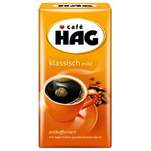 Café HAG klassisch mild entkoffeinierter Genießerkaffee, gemahlen, 500g