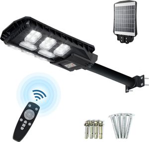 TRMLBE LED solarna lampa uliczna 500W lampy solarne do zewnętrznych słonecznych lamp ulicznych reflektor słoneczny z pilotem i czujnikiem radarowym lampa ścienna lampa słoneczna do ogrodu balkon - zimna biel