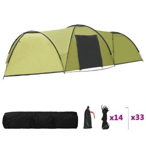 vidaXL Camping-Zelt Iglu 650x240x190 cm 8 Personen Grün