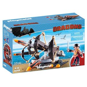 Playmobil 9249 Dragons Drachenzähmen Eret mit 4-Schuss-Feuer-Balliste