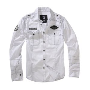 BRANDIT Luis Vintage Shirt Long Sleeve white Gr. L