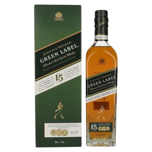 Johnnie Walker Green Label 15 Jahre Blended Malt Scotch Whisky in Geschenkpackung | 40 % vol | 0,7 l