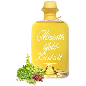 Absinth Gold Kristall 1L ohne Farbstoff mit maximal erlaubtem Thujongehalt 35mg/L 55%Vol