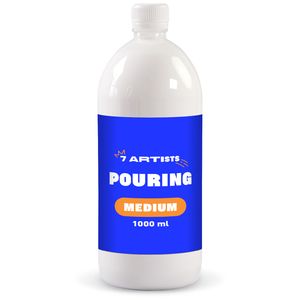 7 Artists Pouring Medium Acryl Glänzend 1000 ml - Acryl Medium Pouring Fluid für Acrylfarben | Kunst & Malen