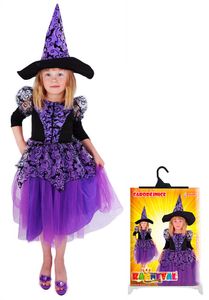 Detský kostým čarodejnice fialový (S)