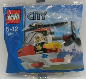 LEGO City 4900 Feuerwehr Hubschrauber Polybeutel