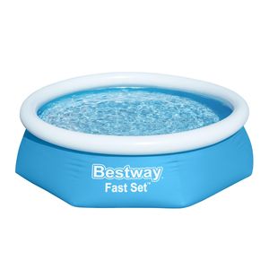 Bestway® Fast Set™ Aufstellpool ohne Pumpe Ø 244 x 61 cm, blau, rund
